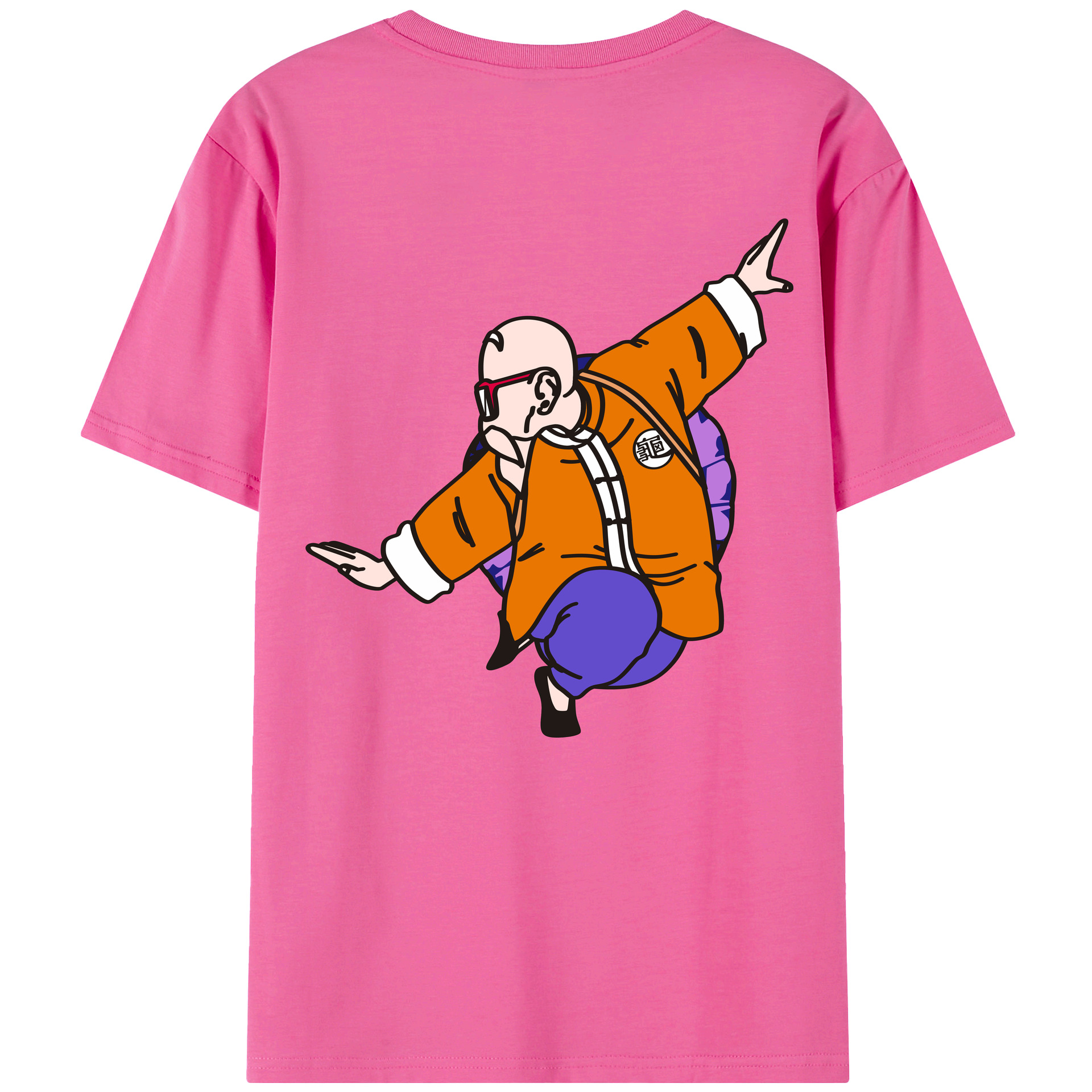 （画像用） ドラゴンボール 亀仙人（かめせんにん） DRAGON BALL Master Roshi Kame Sennin レディース半袖Tシャツ(バックプリント)
